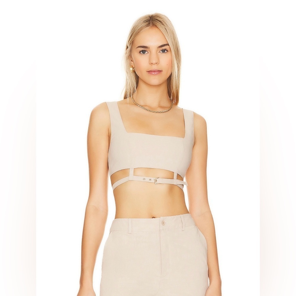 NWT Lovers & Friends Cinzia Bra Top in Beige Neutral Size XS Retail $138